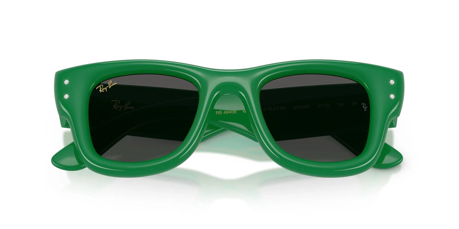 Ray-Ban Wayfarer Puffer 4940B Sunglasses - Green & Strass - view 12